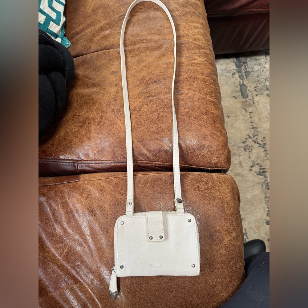 Perlina Ivory Crossbody Bag